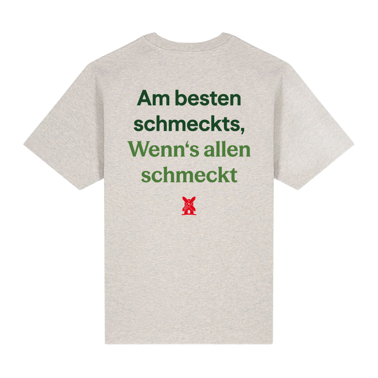 "Schmeckt" Oversized T-Shirt Grau