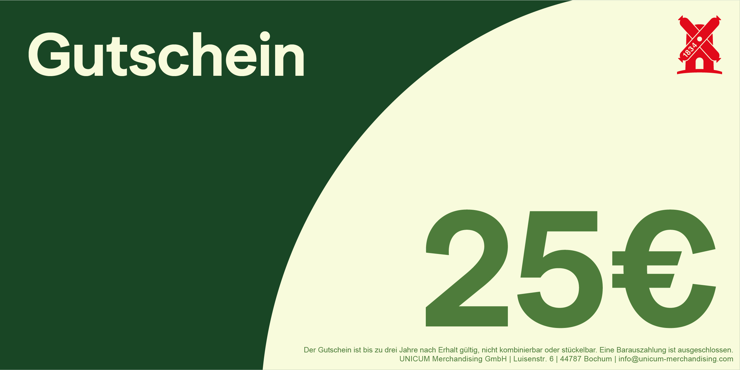 Gutschein 25€